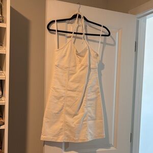 Aerie Cream Halter Dress